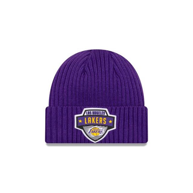 NBA Los Angeles Lakers Tip Off Edition Cuff Knit (GDG1055) - Purple New Era Beanies